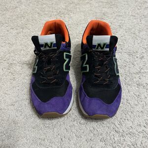 New Balance 574 Men’s Size 9 Black Purple Orange Blue Custom ML574PT2